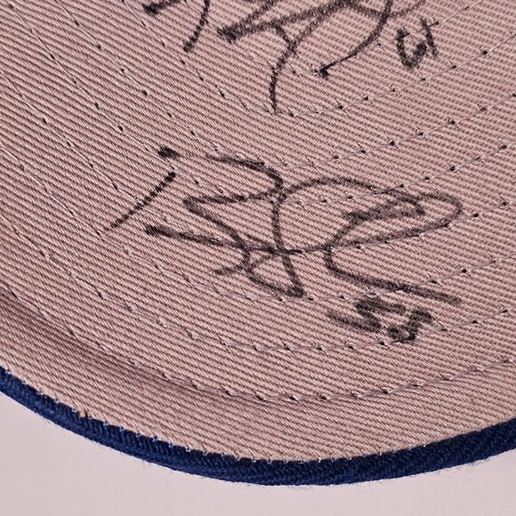 Texas Rangers Signed Baseball Hat Snapback 4 Players RARE FIND New Era Cap - Picture 13 of 14